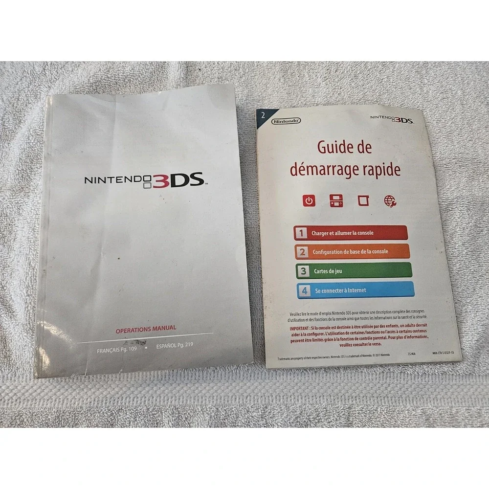 Nintendo 3DS Operation Manual and Quick Start Guide
